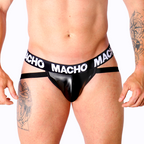 MACHO - MX25NC JOCK SORT LÆDER M
