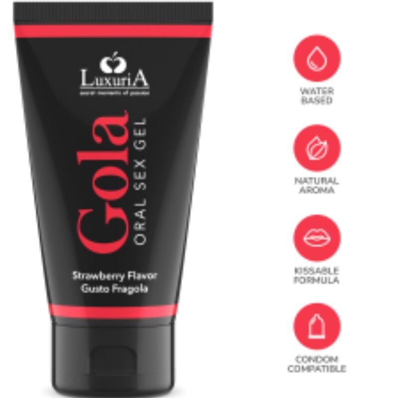 INTIMATELINE LUXURIA - ORAL SEX GEL JORDBÆRSMAG 50 ML
