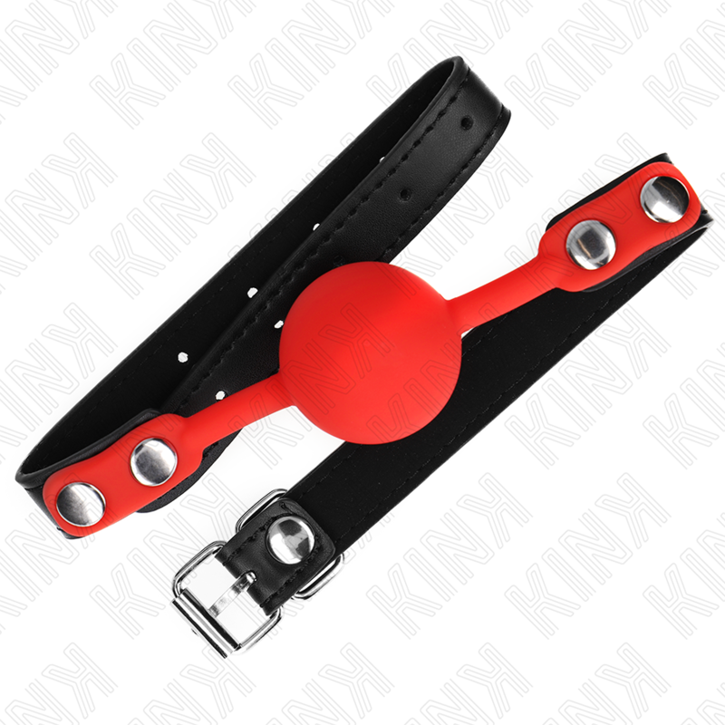 KINK - RØD SILIKONEKUGLE 4 CM GAG 60 x 2 CM