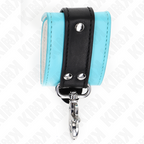 KINK - PREMIUM LÅSBARE HÅNDLEDSBÆLTER SORT/BLÅ JUSTERBARE 21-28 CM X 5,5 CM