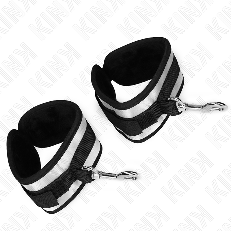 KINK - NEOPREN HÅNDLEDSMANCHETTER GRÅ 23 X 5 CM
