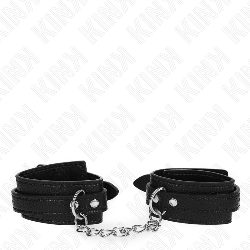 KINK - HÅNDLEDSBÆLGER MED SLANGEFORM, SORT, JUSTERBARE 20-28 CM X 5,4 CM