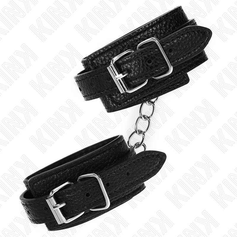 KINK - HÅNDLEDSBÆLGER MED SLANGEFORM, SORT, JUSTERBARE 20-28 CM X 5,4 CM