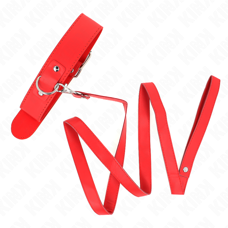 KINK - HALSKÆDE MED BÆLTE 116 CM ROJO STROP JUSTERBAR 32-50 CM X 8 CM