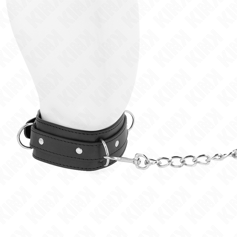 KINK - HALSKÆDE MED SNORE 65 CM 3 RINGE MODEL 1 JUSTERBAR 38-49 CM X 5 CM