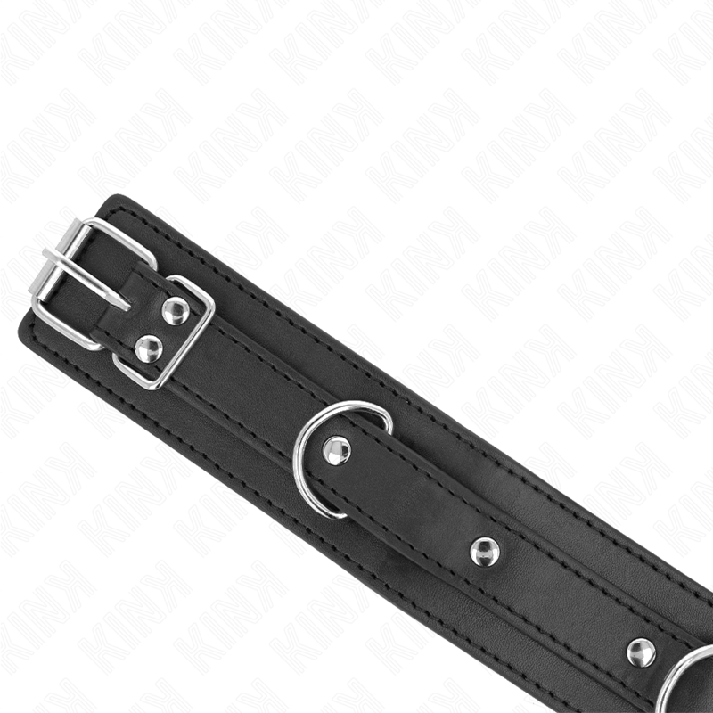 KINK - HALSKÆDE MED SNORE 65 CM 3 RINGE MODEL 1 JUSTERBAR 38-49 CM X 5 CM