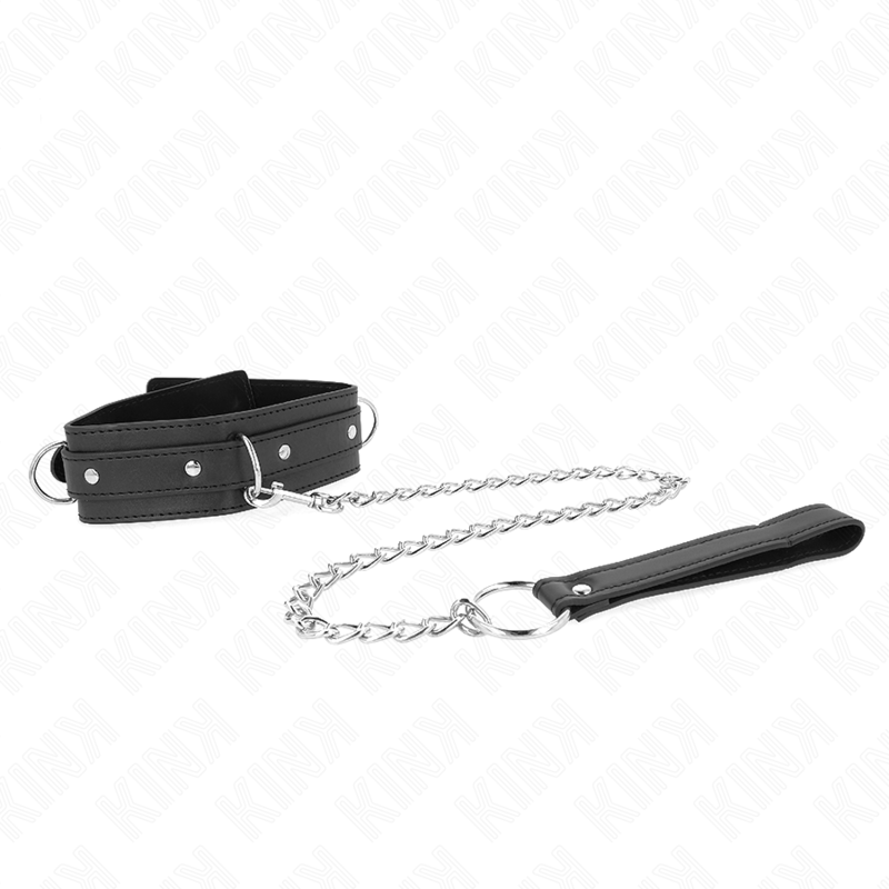 KINK - HALSKÆDE MED SNORE 65 CM 3 RINGE MODEL 1 JUSTERBAR 38-49 CM X 5 CM