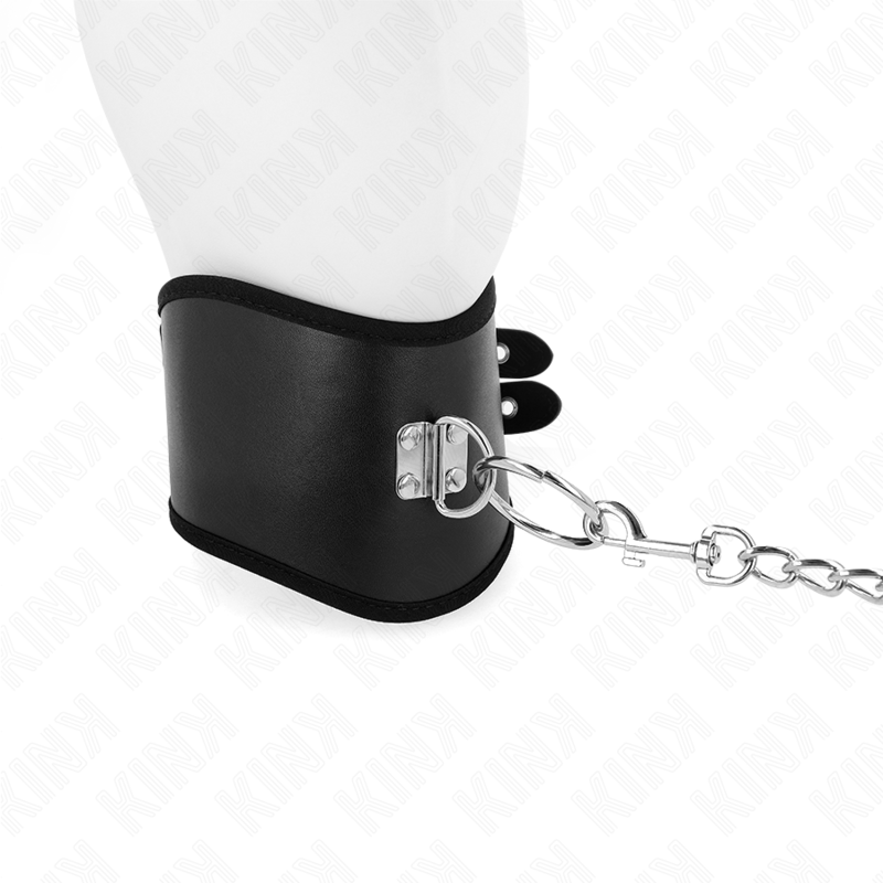 KINK - HALSKÆDE 65 CM MED BRED REM JUSTERBAR 40-55 CM X 10 CM
