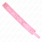 KINK - HALSBÅND MED SNORE 65 CM MED BEGRÆNSNINGER PINK 36-42 CM X 5,5 CM