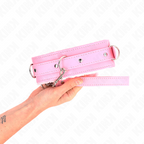 KINK - HALSBÅND MED SNORE 65 CM MED BEGRÆNSNINGER PINK 36-42 CM X 5,5 CM