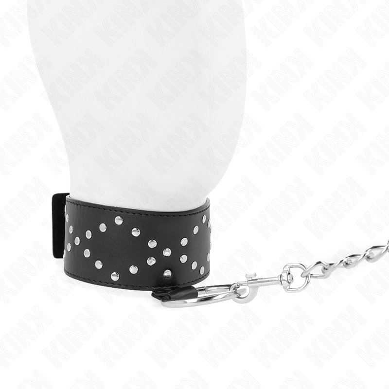 KINK - HALSKÆDE 65 CM MED SNORE MED SØLVØVNE MODEL 3 JUSTERBAR 36-43 CM X 5 CM