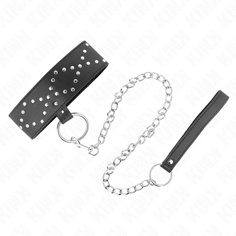 KINK - HALSKÆDE 65 CM MED SNORE MED SØLVØVNE MODEL 3 JUSTERBAR 36-43 CM X 5 CM
