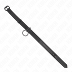 KINK - HALSBÅND MED MØRK SNORE 65 CM JUSTERBAR 37-54 CM X 3 CM
