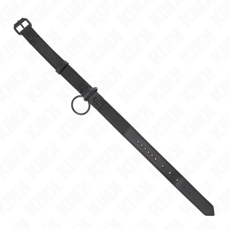 KINK - HALSBÅND MED MØRK SNORE 65 CM JUSTERBAR 37-54 CM X 3 CM