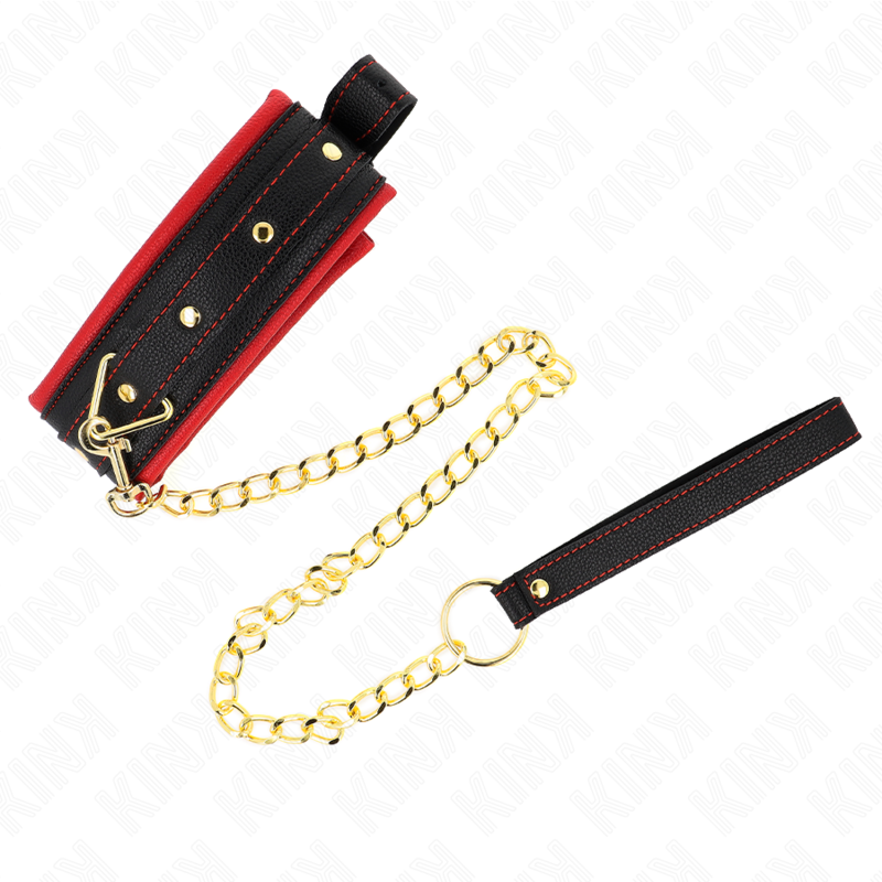 KINK - HALSBÅND MED ENKEL STOF JUSTERBAR 33-48 CM X 5,7 CM