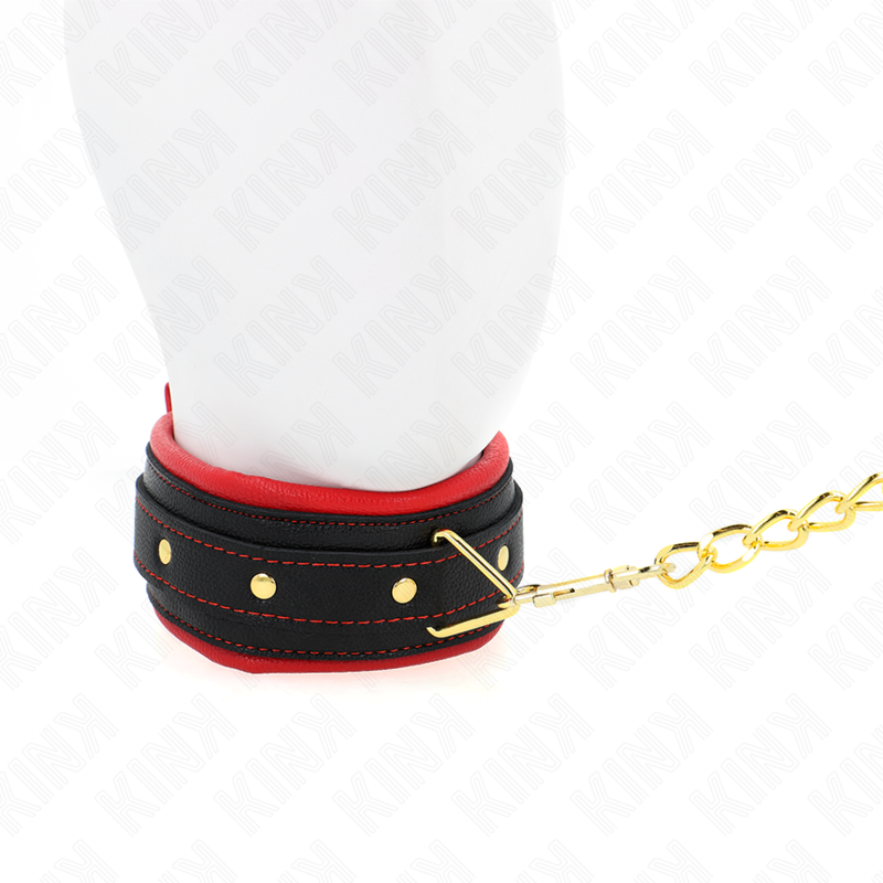 KINK - HALSBÅND MED ENKEL STOF JUSTERBAR 33-48 CM X 5,7 CM