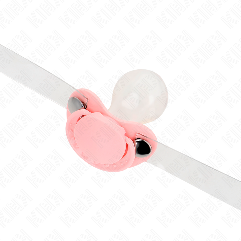 KINK - LYSERØD SUTTEFORMET KNEVE 5,5 x 4 CM JUSTERBAR 43-60 CM