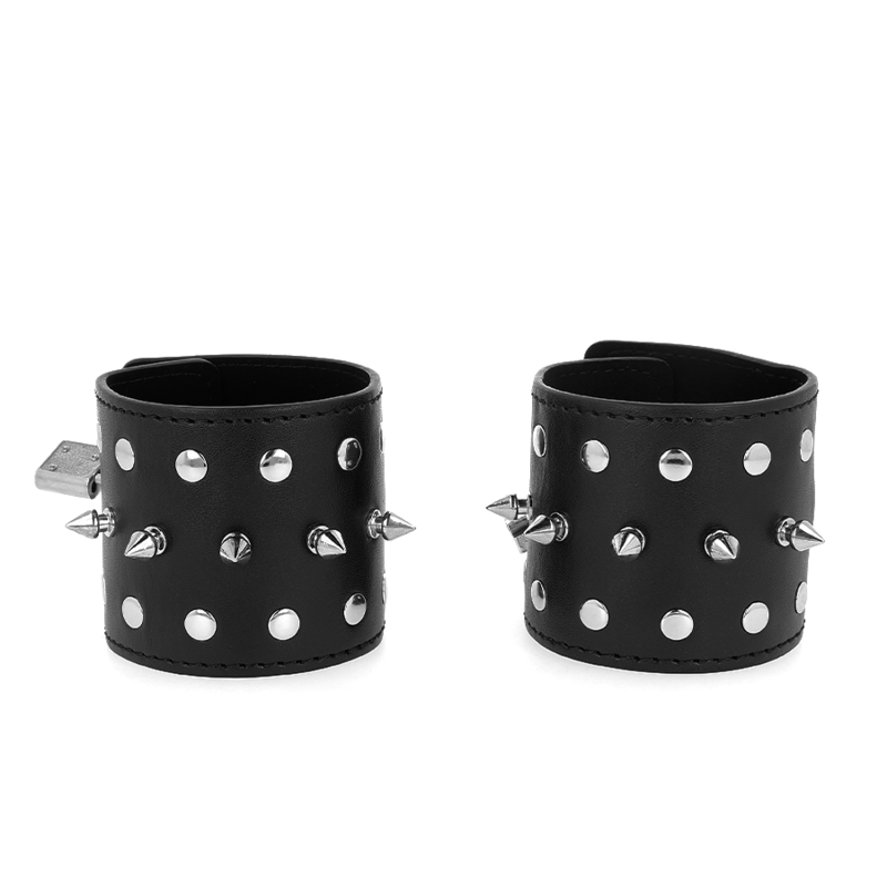 KINK - PUNK HÅNDLEDSBÅND MED PIGGE 25 X 6 CM