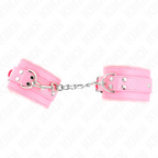 KINK - HÅNDLEDSBÅND MED PELSFOREDE HÅNDLEDSBÅND, PINK, MED PINK, JUSTERBAR BÆLTE, 17-29 CM X 6 CM