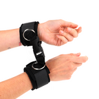 KINK - NEOPREN HÅNDLEDSBÅND MED VEDHÆNGSLÅS, SORT, JUSTERBAR, 22-34 CM
