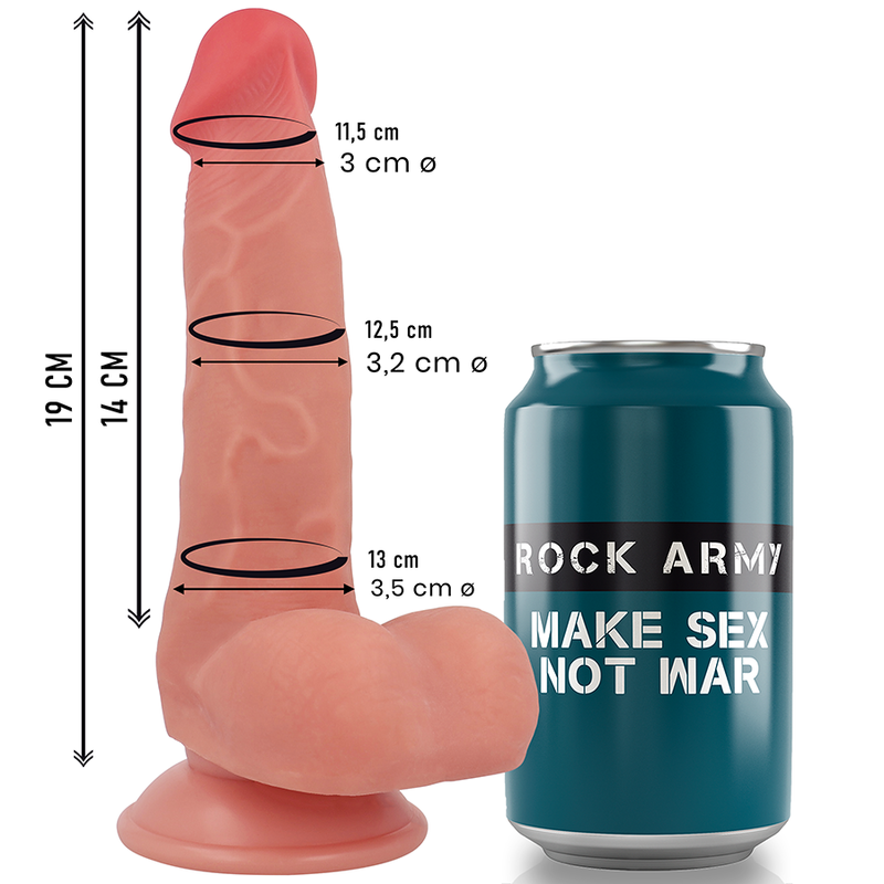 ROCKARMY - FLYDENDE SILIKONE FOX 19 CM -O- 3,2 CM