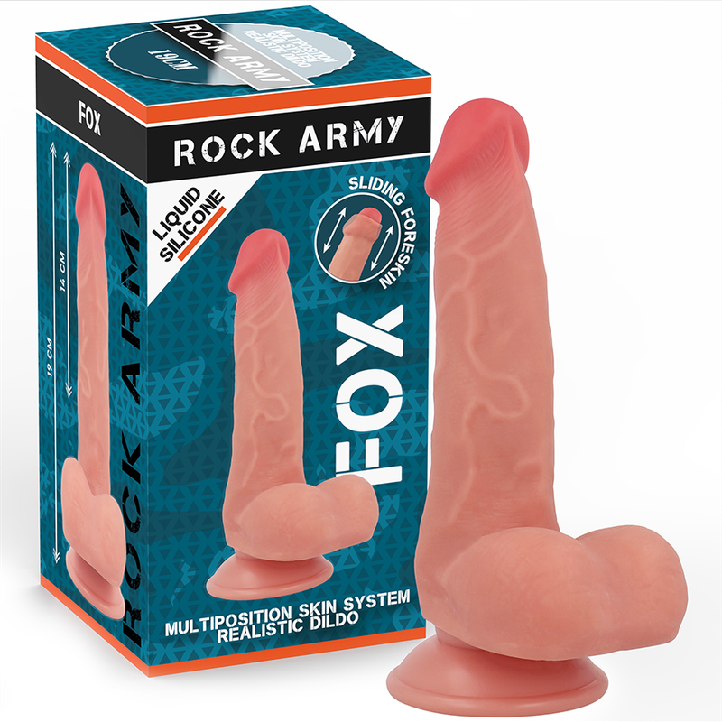 ROCKARMY - FLYDENDE SILIKONE FOX 19 CM -O- 3,2 CM
