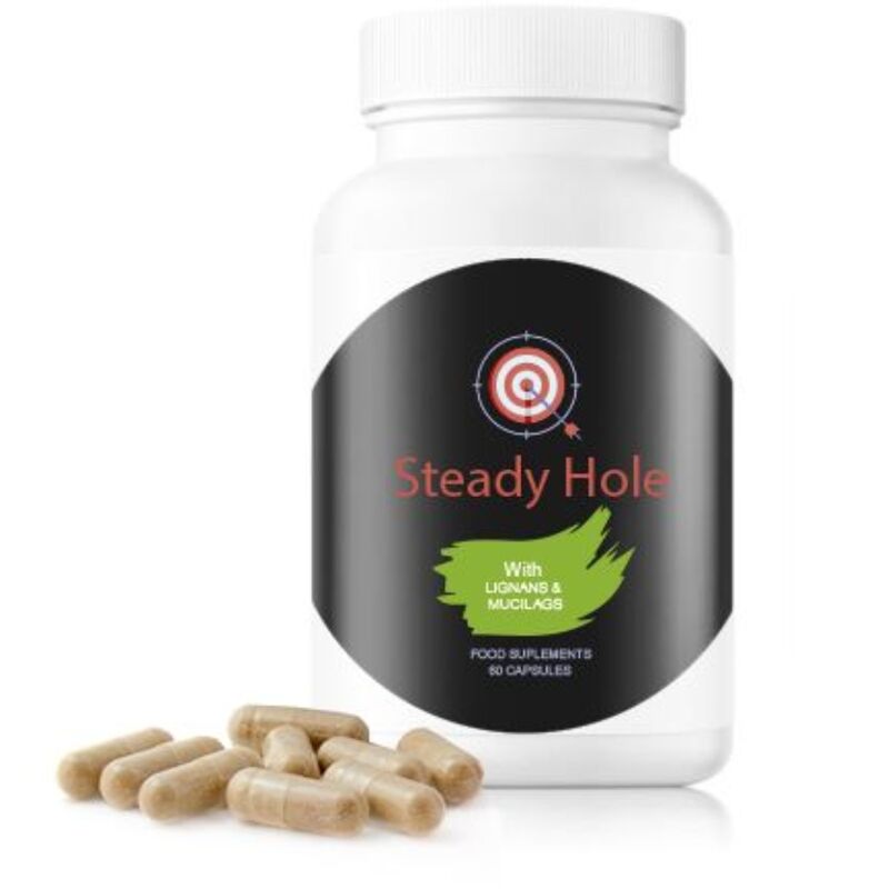 500 KOSMETIKKAPSLER - U-STEADY HOLE-KAPSLER TIL INTESTINAL TRANSIT SUNDHED - 60 KAPSLER