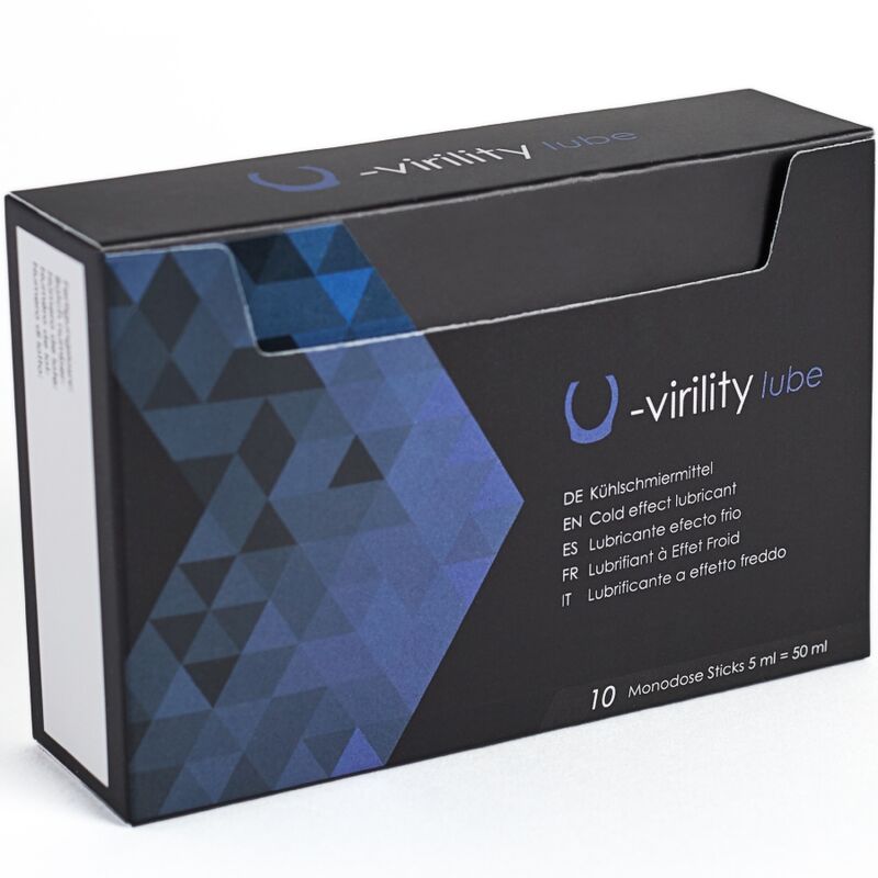 500 KOSMETIKPRODUKTER - U-VIRILITY GLIDEMIDDEL MED KOLDE EFFEKT 10 X 5 ML