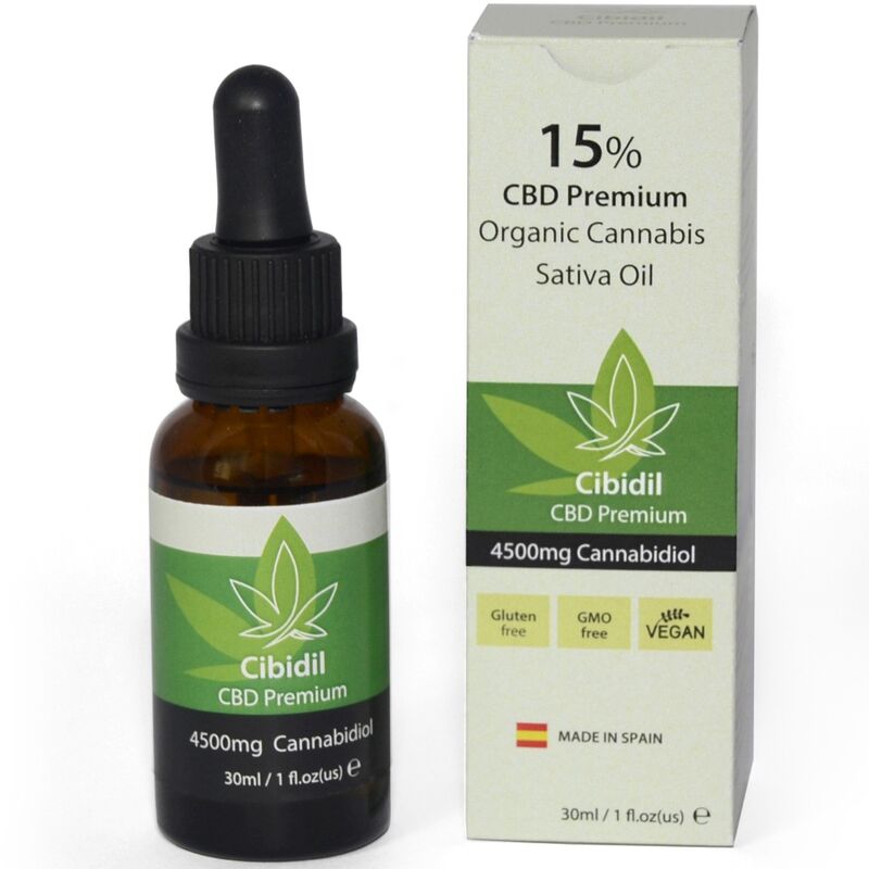500 KOSMETIKPRODUKTER - CIBIDIL AFSLAPPENDE CBD-OLIE 15% 30 ML