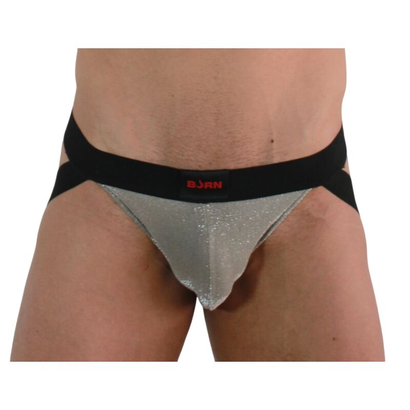 BURN - 001 JOCK SHINY BEIGE / SORT S