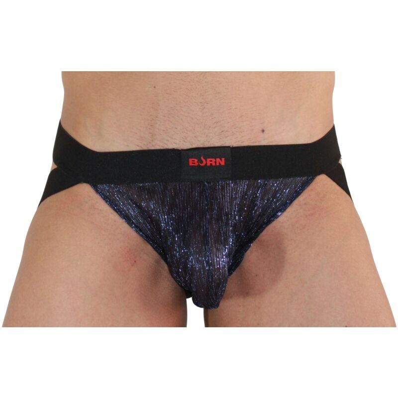 BURN - 006 JOCK SHINY BLÅ / SORT S