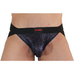 BURN - 006 JOCK SHINY BLÅ / SORT S