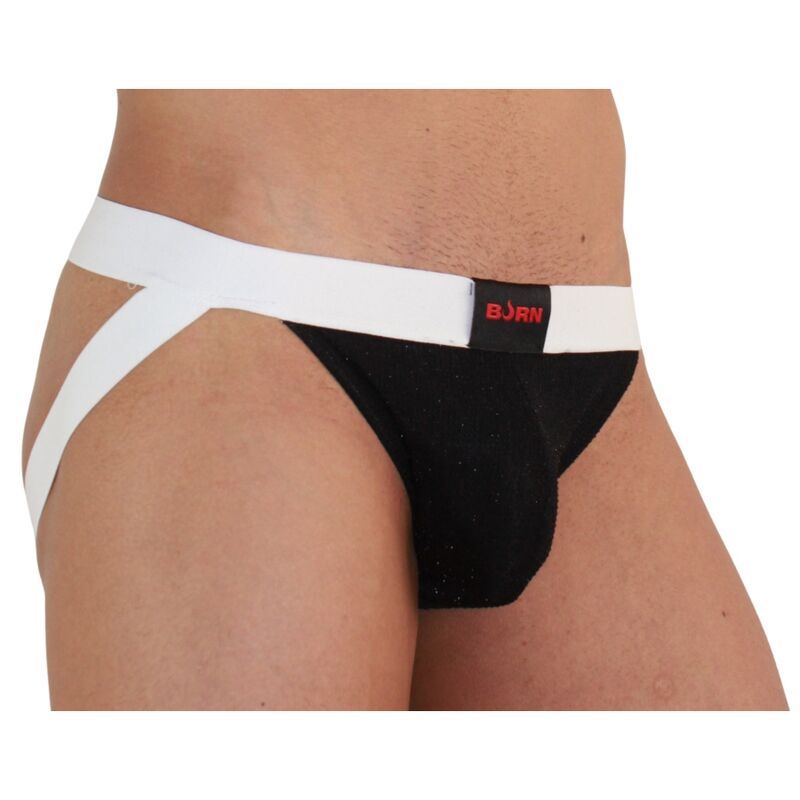 BURN - 004 JOCK SHINY SORT / HVID XL