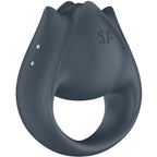 SATISFYER - PERFECT PAIR 2 MULTIVIBRATOR 2 I 1 PENISRING OG FINGERSTIMULATOR GRÅ