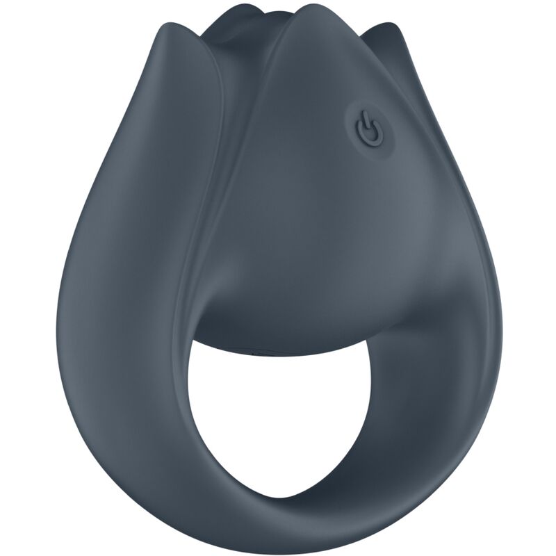 SATISFYER - PERFECT PAIR 2 MULTIVIBRATOR 2 I 1 PENISRING OG FINGERSTIMULATOR GRÅ