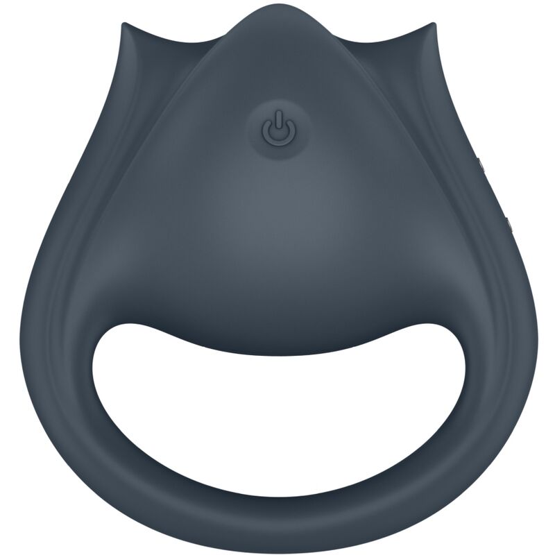 SATISFYER - PERFECT PAIR 2 MULTIVIBRATOR 2 I 1 PENISRING OG FINGERSTIMULATOR GRÅ