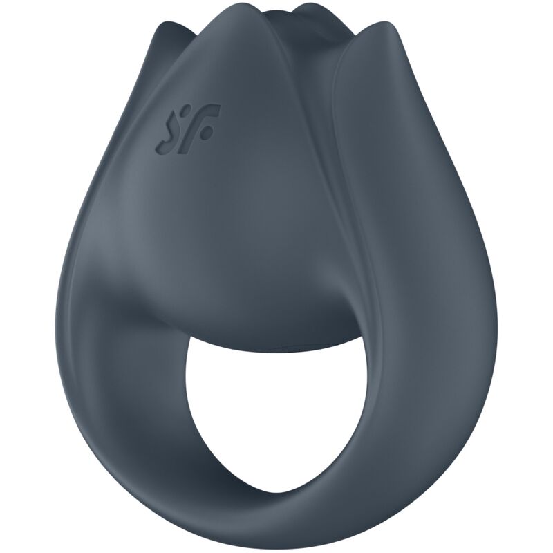 SATISFYER - PERFECT PAIR 2 MULTIVIBRATOR 2 I 1 PENISRING OG FINGERSTIMULATOR GRÅ