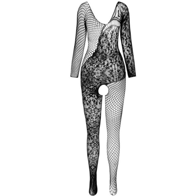 PASSION - BS 107 BODYSTOCKING SORT EN STØRRELSE