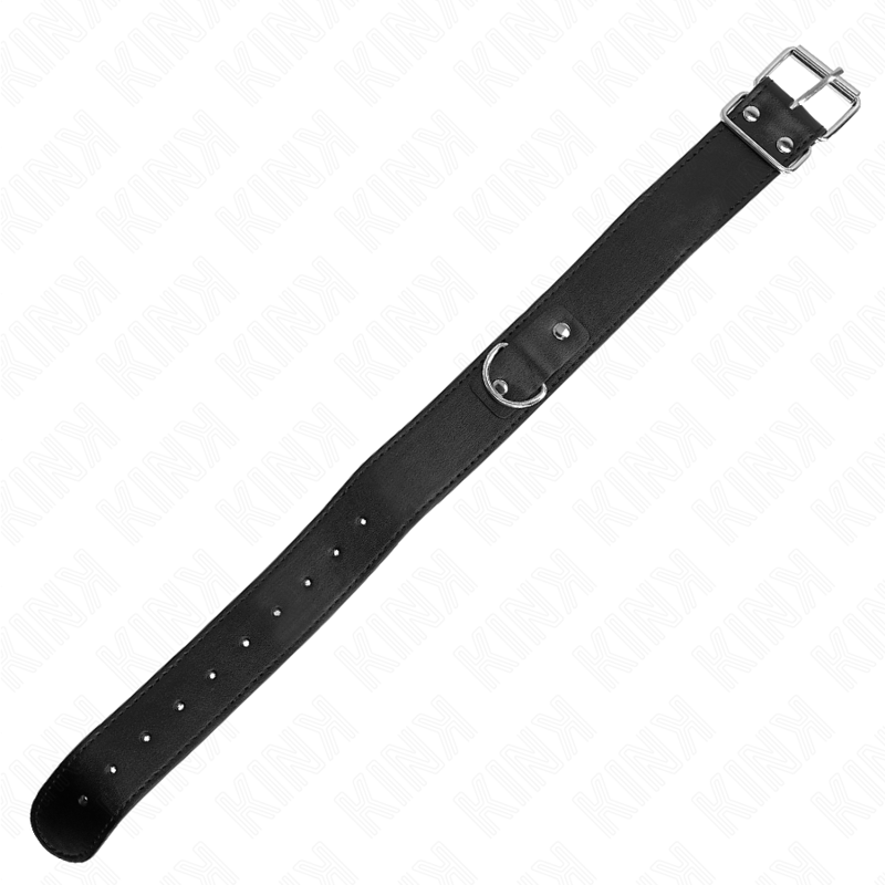 KINK - HALSKÆDE MED BÆLTE 116 CM SORT JUSTERBAR STROP 32-50 CM X 8 CM