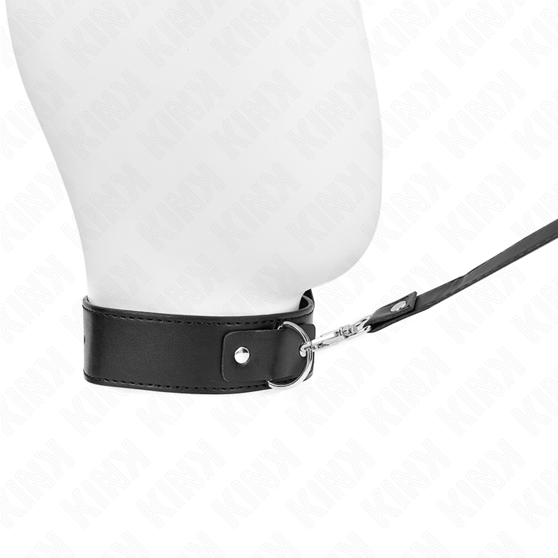 KINK - HALSKÆDE MED BÆLTE 116 CM SORT JUSTERBAR STROP 32-50 CM X 8 CM