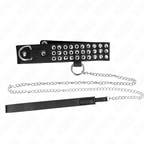 KINK - HALSKÆDE MED REM 65 CM MED SKINNENDE JUSTERBAR 37-42 CM X 5,3 CM