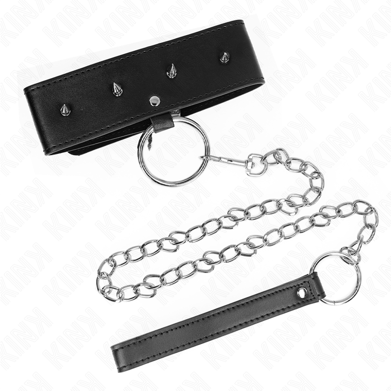 KINK - HALSKÆDE 65 CM MED SNORE MED SØLVØVNE MODEL 2 JUSTERBAR 36-43 CM X 5 CM