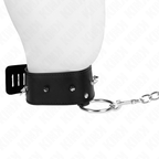 KINK - HALSKÆDE 65 CM MED SNORE MED SØLVØVNE MODEL 2 JUSTERBAR 36-43 CM X 5 CM