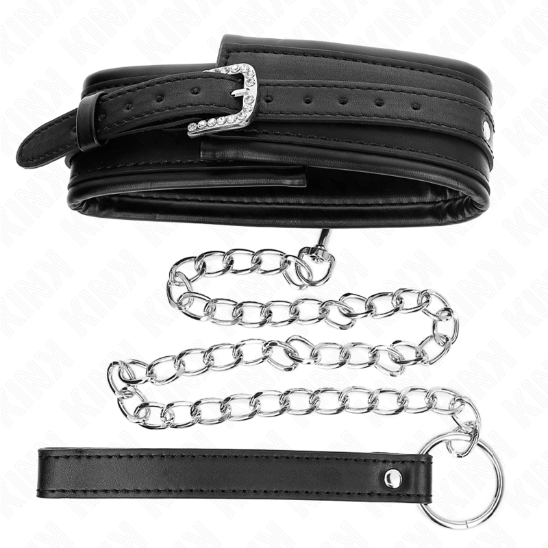 KINK - HALSKÆDE MED SKINNENDE SPÆNDEREM 65 CM 48,5 CM X 5,3 CM