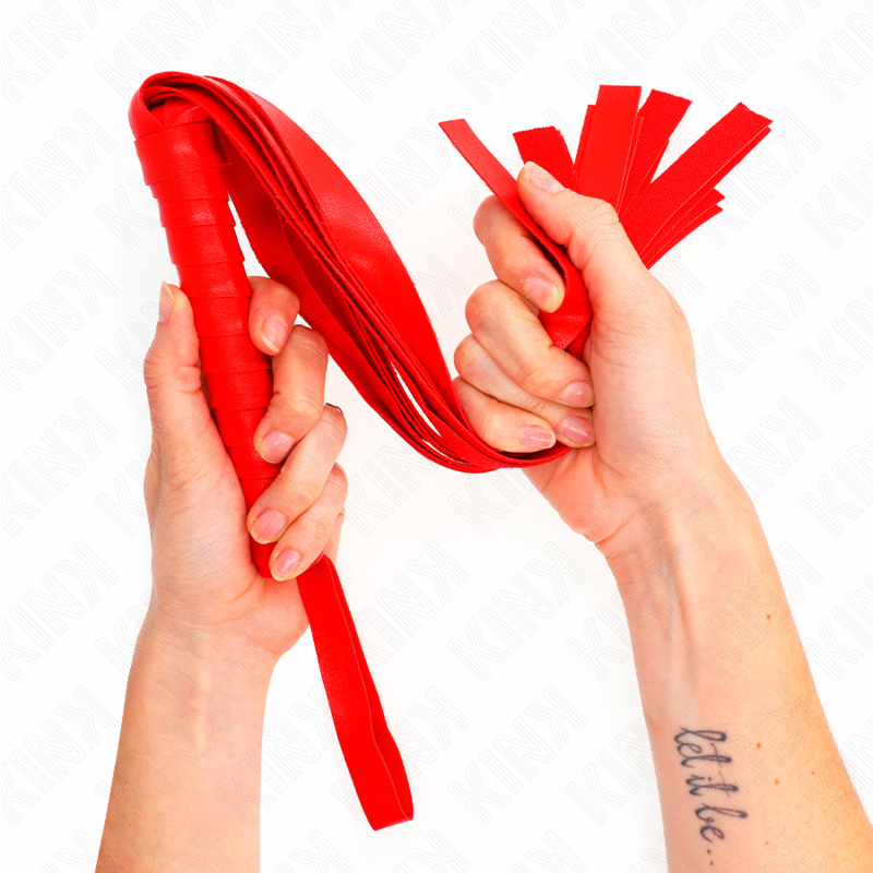 KINK - RØD BRED HALEPISK 48,5 CM