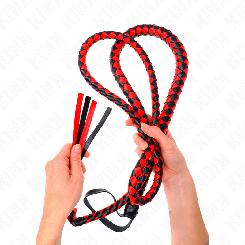 KINK - RØD LANG SLANGEPISK 210 CM