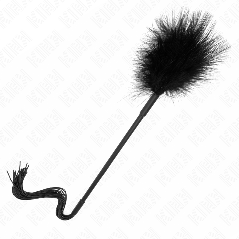 KINK - SILIKONE PISK MED FJER TIL KILDRE 47 CM