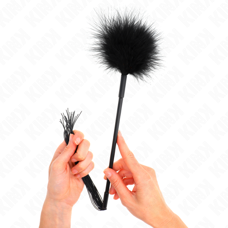 KINK - SILIKONE PISK MED FJER TIL KILDRE 47 CM