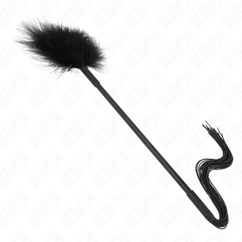KINK - SILIKONE PISK MED FJER TIL KILDRE 47 CM