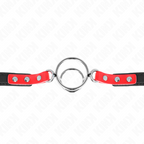 KINK - GAG MED FLERE O-RINGE 4 / 4,8 CM RØD 38 X 56 CM